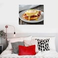 thumbnail image 5 of Nawypu Eggs Benedict with Bacon Canvas Poster Wall Art Decor Print Picture Paintings for Living Room Bedroom Decoration, 5 of 5