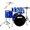 Cobalt Blue, variant on ddrum D2 5-Piece Drum Set - Midnight Black