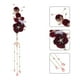thumbnail image 1 of WEUVEB Plush Deep Red Flower Hair Barrette with Dangle Tassels for Elegant Daily Use, 1 of 6