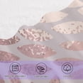 thumbnail image 4 of Rose Gold Abstract Floral Cotton Towel Set 2 Piece, 1 Bath Towels 1 Washcloth, Soft Fast Dry Absorbent Face Hand Towel for Bathroom Hotel Gym Spa and Beach, 4 of 7