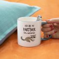thumbnail image 4 of Pavilion - You Are My Partner In Crime - Raccoon Gray 17oz Dolomite Coffee Cup Mug, 4 of 9