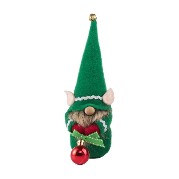 Green Bell Elf Rudolph Doll, Faceless, Christmas Decor, Plush, Gift For Kids, Holiday Decor
