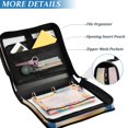 thumbnail image 3 of FORMRS Zipper Binder with Shoulder Strap 2-inch Ring 500 Sheet Capacity File Bag, Abstract Painting, 3 of 5