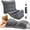Gray, variant on 17''x33'' XXXL King Size Heating Pad with 4 Temperature Settings & 2 Auto-Off Countdown Timers, Pain Relief for Back/Neck/Shoulders/Abdomen/Legs, Christmas Gifts for mom dad (Blue)