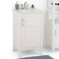 thumbnail image 2 of Winston 20 inch Contemporary Bath Vanity in Soft White with White Engineered Quartz Marble Top, 2 of 9