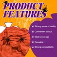 thumbnail image 2 of BESTSKY Halloween Spider Web Decoration - Breathable Orange Spider & Accessories, 2 of 7