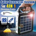 thumbnail image 2 of Cargador recargable por USB de potencia de panel solar de la antorcha solar 6v con luz de lámpara, 2 of 5