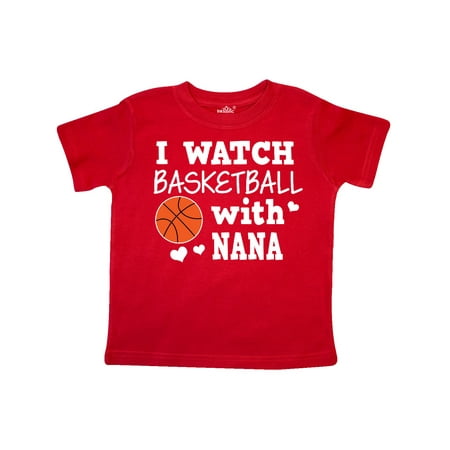 

Inktastic I Watch Basketball with Nana Gift Toddler Boy Girl T-Shirt