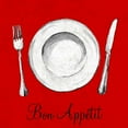 thumbnail image 2 of Ritter, Gina 20x20 White Modern Wood Framed Museum Art Print Titled - Bon Appetit, 2 of 4