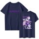 thumbnail image 1 of Pop cazadora para niña Hunters Graphic Round-Neck Short Sleeve T Shirt For Kids Youth Fashion Tee With Cartoon Print Design Soft Blend Top For Children （Navy）, 1 of 3