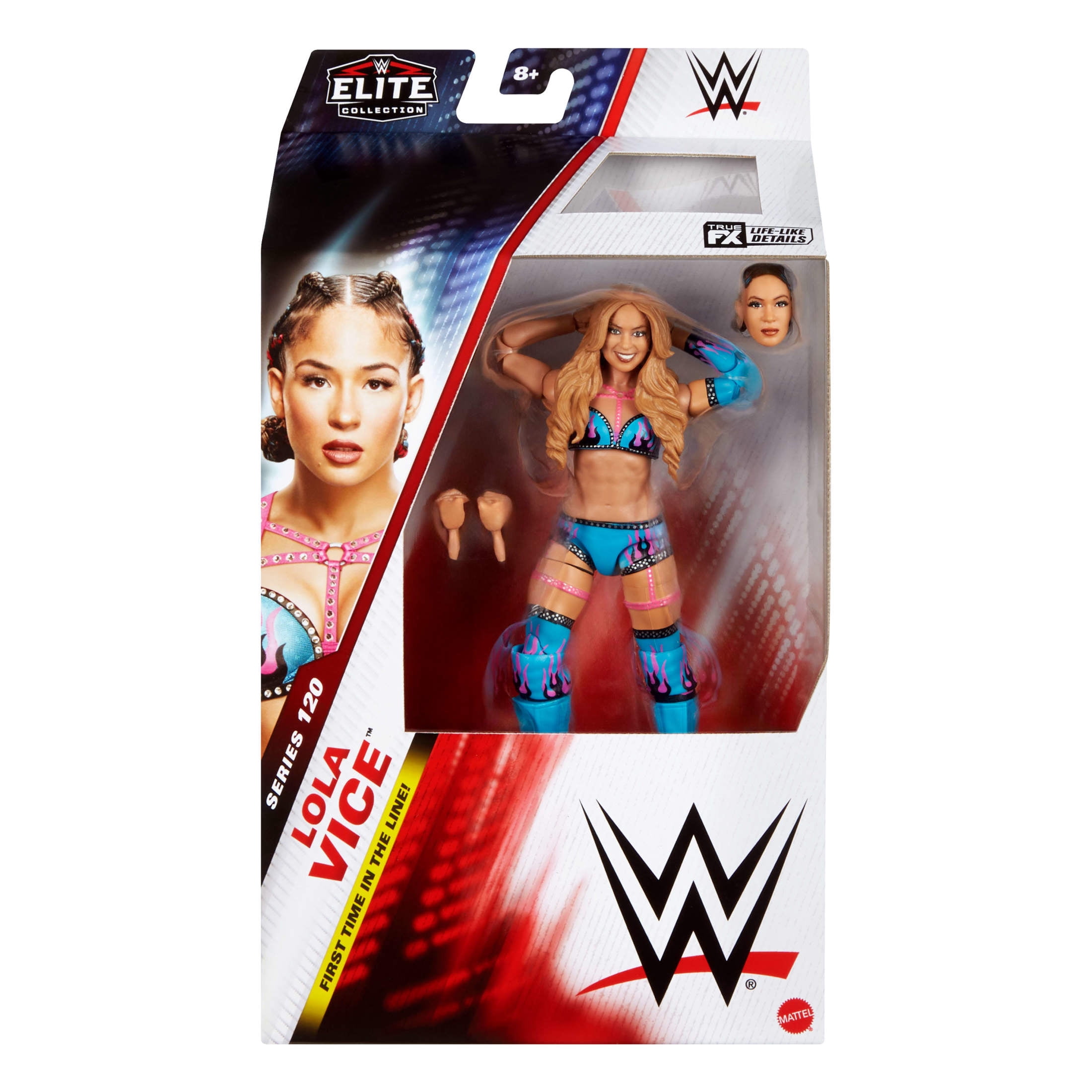 WWE Elite Lola Vice Action Figure, Series #120, 6-inch Collectible with Articulation & Accessories