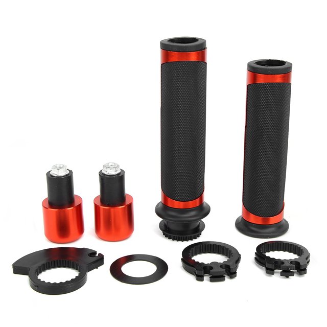 Cubierta de agarre para manillar de motocicleta CNC antideslizante de 22 mm para modificación de motocicleta (naranja)