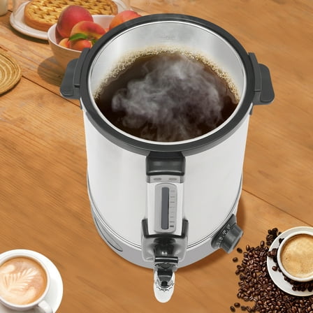 2200W Electric Hot Water Urn, 20L/4gal Stainless Steel Construction, 86-230°F Temperature Control with Auto Keep-Warm