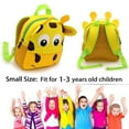 thumbnail image 2 of （Jirafa）Mochila para niños pequeños, linda mochila de guardería para niños y niñas, 8,3 x 10,2 x 3,15 pulgadas, 2 of 5