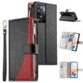 thumbnail image 1 of Funda cartera GANGXUN para OPPO A57 4G/A77 4G , cuero PU con tarjetero, cremallera, correa de mano, soporte y protección 439°, 1 of 6