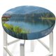 thumbnail image 3 of Balery Majestic Deer Mountain Lake Fundas de asiento para taburete de bar redondo de tela de terciopelo ajustables que protegen de arañazos y manchas para sillas de 14 a 17 pulgadas.-13 inch, 3 of 7