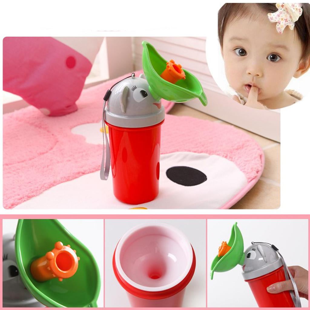 Cute Baby Girl Portable Urinal Travel Car Toilet Kids Vehicular Potty Red 