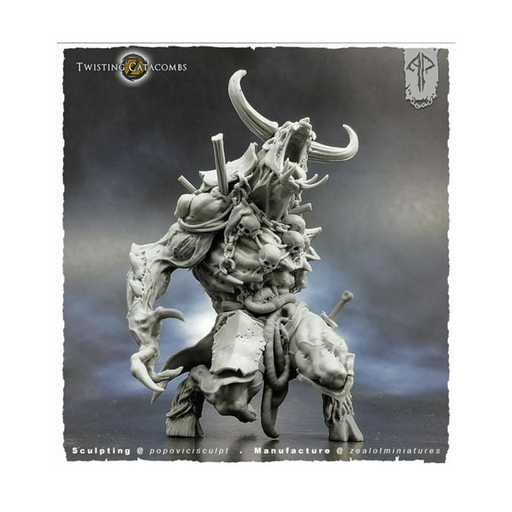 Zealot Miniatures Undead Minotaur New