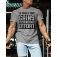 thumbnail image 3 of Gymish DOUBLE YOUR GAINS Workout T-Shirt for Men – Funny Gym Shirt, Men's Gym T-Shirt, Lifting Shirt, Deadlift Tee, Workout Shirt, Gym Wear, Athletic Shirt for Men, 3 of 5