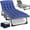 F17 Stripe, variant on LILYPELLE Folding Lounge Chair with Mattress, 5 Position Adjustable Folding Cot Portable Outdoor Folding Chaise Lounge Chair for Outside, Sunbathing, Camping, Pool, Beach, Patio