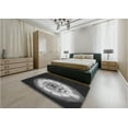 thumbnail image 4 of Ahgly Company Indoor Round Patterned Midnight Gray Area Rugs, 8' Round, 4 of 6