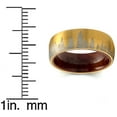 thumbnail image 4 of Metal Masters Mens Pine tree Tungsten Carbide Ring Whiskey Barrel Oakwood Wedding Band Goldtone 8mm, 4 of 5