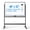 Black, variant on White Double Sided Height Adjustable Mobile Dry Erase Whiteboard for Office Home Classroom
