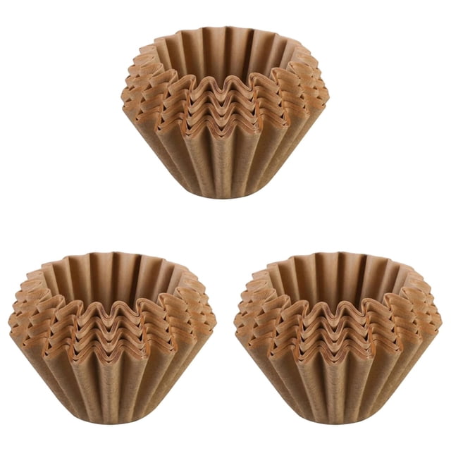 YWIYIUD 150PCS Brown Portable Coffee Filters Thicken Natural Coffee FilterBasket PracticalBasket Coffee Paper Filter for Commercial Home Coffee Maker for Convenient Brewing Experience
