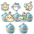 thumbnail image 6 of 32 PCS For Kawaii Chiikawa Theme Birthday Party Decorations,13 Cupcake Toppers,With 1 Happy Birthday Banner Garland,18 Balloons,For Party Decorations Supplies, 6 of 6