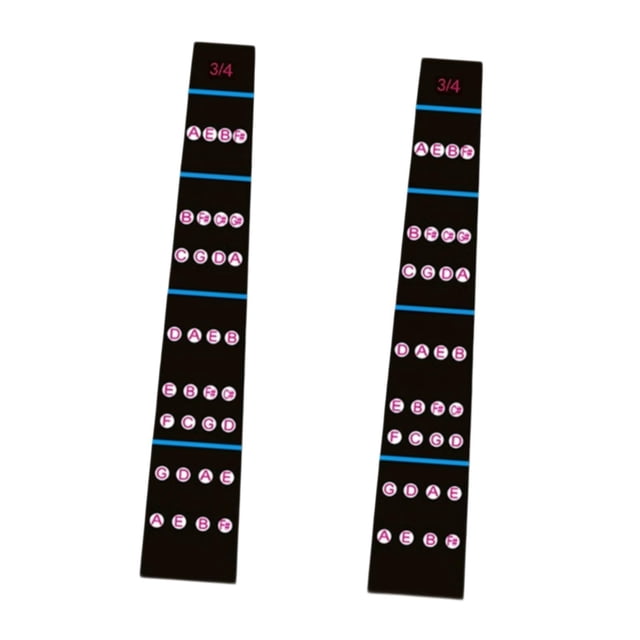 BELOVING 2 Pcs Autocollants Guide-Doigts Étiquettes de Notes pour Débutant Échelle Apprentissage Style Adulte B