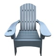 thumbnail image 2 of Hardwood Gray Adirondack - Iconic Sloping Seat - Poolside and Garden Seating - Simple Assembly, 2 of 4