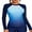 Blue1, variant on Charmo Women's Long Sleeve Rashguard Swimsuit Fish Scales Swimwear Shirt Tops Sun Protection with Thumb Holes