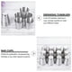 thumbnail image 4 of GOOHOCHY 6pcs acero inoxidable tazas de acero inoxidable tazas de tomas de bebida portátiles, 4 of 8