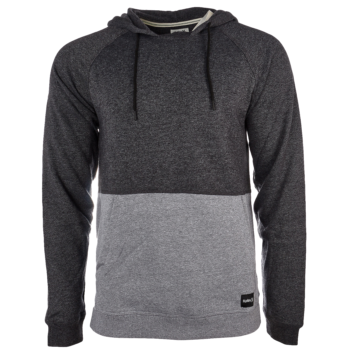 Hurley Mens Crone Marled Texture Hoodie Zip Fleece