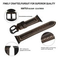thumbnail image 5 of Leather Band Compatible with Apple Watch 41mm 40mm 38mm 42mm 44mm 45mm 49mm,Genuine Leather Replacement Band for Apple Watch ultra 8/7/6/5/4/3/2/1/SE Series, 5 of 8