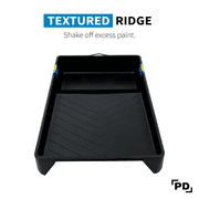 Precision Defined Plastic Paint Tray Liner with Sturdy Legs & Deep Paint Pocket 9, 2-Pack