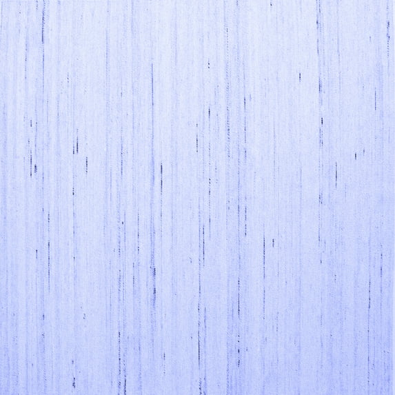 Ahgly Company Indoor Square Solid Blue Modern Area Rugs, 8' Square