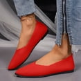 thumbnail image 2 of YLYL Women Knit Ballet Flats Non Slip Pointed Toe Comfortable Softable Casual Dressy Work Flats Shoes, 2 of 8