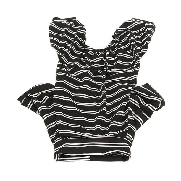 Pijama a rayas para perros pijama de poliéster cómodo de cobertura completa para perros rayas blancas y negras para alergias ANGGREK Otros