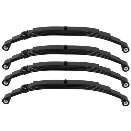 4X 2000lbs Capacity per set Double Eye Trailer Axle Spring 4-Leaf fit for trailers