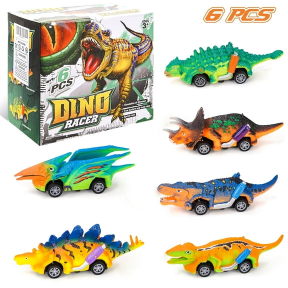 Dinosaur Toys for 3-6 Years Old Boys, Pull Back Cars, Boys Toys Ages 3 4 5 6 7 Years