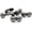 Gunmetal, variant on CRAFTME STUDIO Round Brads Purse Feet Handbag Nailhead Spike Prong Studs, 50 PCS 18 mm (11/16 Inch) (Gunmetal)