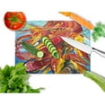 thumbnail image 2 of Caroline's Treasures Crawfish Glass Cutting Board Large, 2 of 2