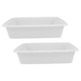 thumbnail image 1 of HAMPPLIES White Plastic Laboratory Tray for Organizing Lab Tools with Leakproof Design and Durable Material 2pcs, 1 of 8