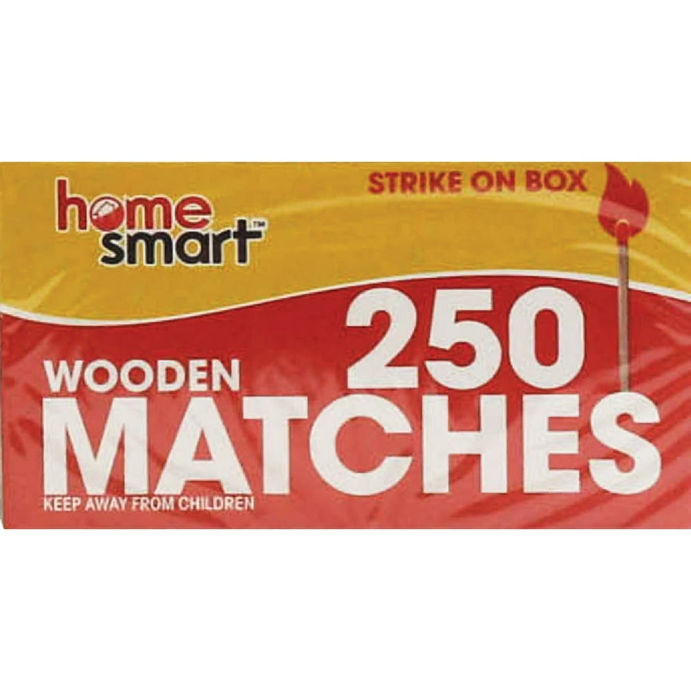 Home Smart 21/8 In. 250Count Wooden Kitchen Matches (2Pack) Pack of