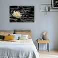 thumbnail image 5 of Spa Zen Wall Art White Lotus Flower in the Storm Canvas Picture,Black and White Meditation Decor Artwork,Zen Spiritual Wall Decor Artwork for Office,Bathroom,Yoga Studio, 5 of 11