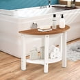 thumbnail image 2 of Giantex Banc de Douche, Siège de Spa en HDPE Imperméable, Tabouret de Coin pour Raser les Jambes, 2 of 9