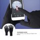 thumbnail image 2 of unbranded 1Par Guantes Telefingers Negros Resistentes Antideslizantes Para Montañismo Y En, 2 of 8