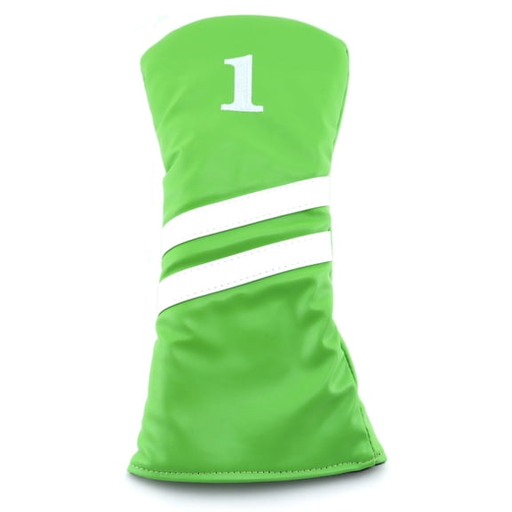 Hurricane Golf 2 Stripe Driver Headcover Lime/White Fits 400cc to 460cc