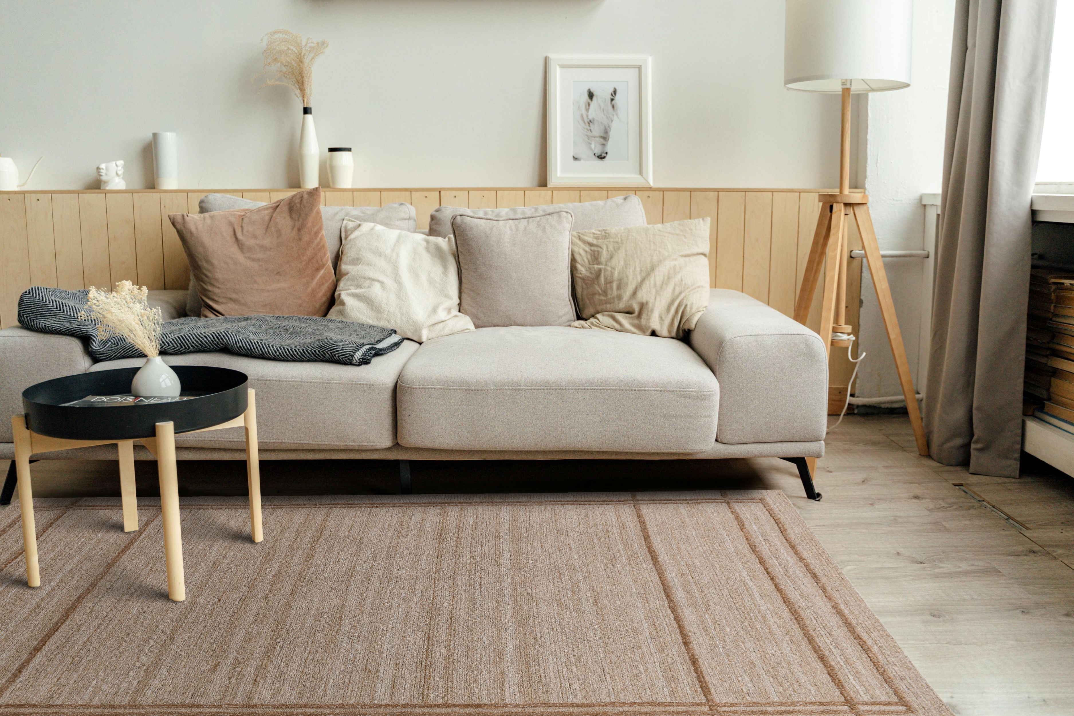 Better Homes & Gardens 5' x 8' Corte Border Area Rug, Beige